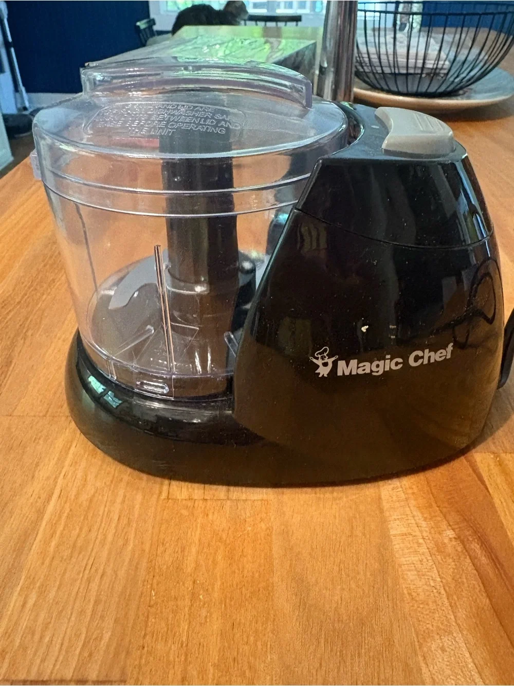 Black Food Chopper - Compact Kitchen Tool